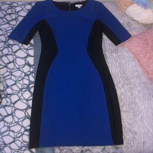 blue black dress